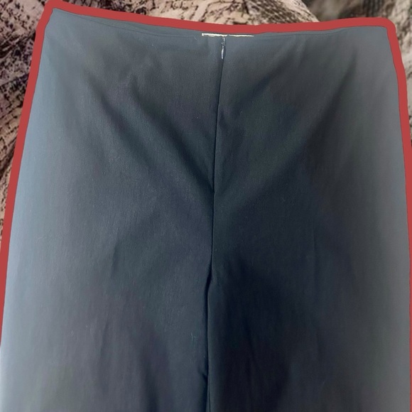 Joseph Ribkoff Black Ponte Crepe Zip Front Stretch Straight Leg Pants Size 10 - Picture 3 of 11